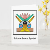 Het Symbool van de Vrede van Salome Kaart (Gele Bloem)