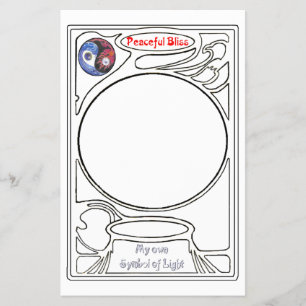 Het symbool van de vreedzame gebaar flyer