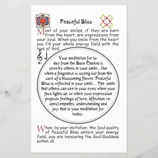 Het symbool van de vreedzame gebaar flyer (Achterkant)