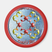 Het symbool van de vreedzame gebaar magneet (Voorkant)