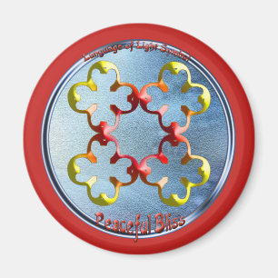 Het symbool van de vreedzame gebaar magneet