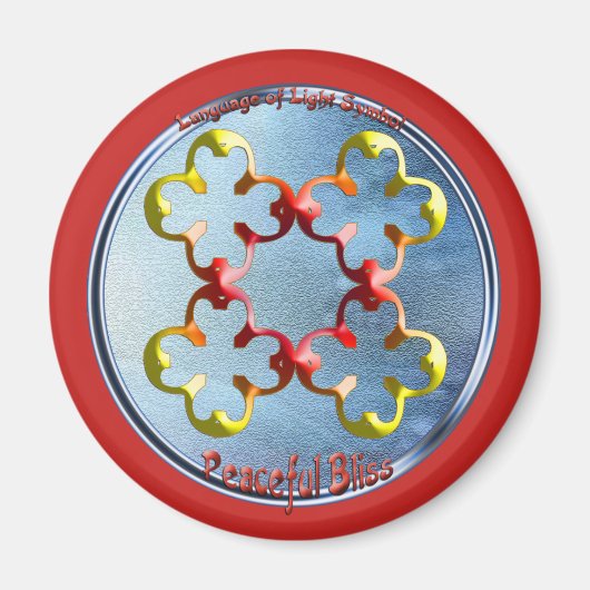 Het symbool van de vreedzame gebaar magneet (Voorkant)