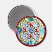 Het symbool van de vreedzame gebaar magneet (Voorkant / Achterkant)