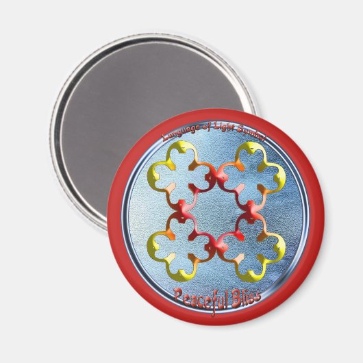 Het symbool van de vreedzame gebaar magneet (Voorkant / Achterkant)