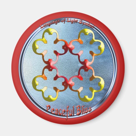 Het symbool van de vreedzame gebaar magneet (Voorkant)