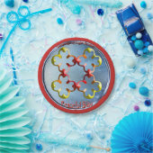 Het symbool van de vreedzame gebaar papieren bordje (Feest)