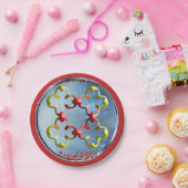 Het symbool van de vreedzame gebaar papieren bordje (Feest)