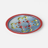 Het symbool van de vreedzame gebaar papieren bordje (Gekanteld)