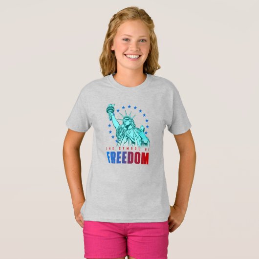 Het symbool van de vrijheid | Kinder T-shirt (Voorkant volledig)