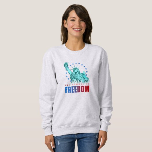 Het symbool van de vrijheid | Vuilshirt voor dames Trui (Voorkant volledig)