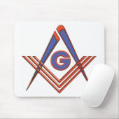 Het symbool van de vrijmetselaar muismat (Met muis)