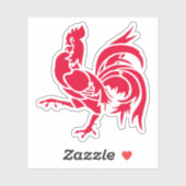 Het symbool van de Waalse haan, België Sticker (Vel)