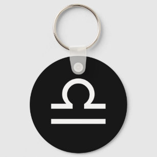 Het Symbool van de Weegschaal Sleutelhanger