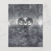 Het Symbool van de Zodiek van de groeven in Zilver Flyer (Voorkant)