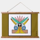 Het symbool van echte vrede hangend wandkleed (Voorkant)