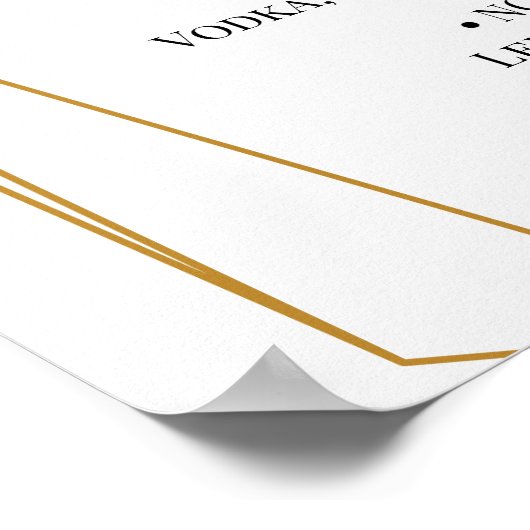 Het Symbool van het Menu van de Drink van de Beric Poster (Hoek)