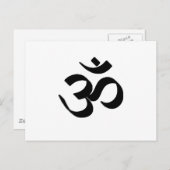 Het Symbool van het ohm Briefkaart (Voorkant / Achterkant)