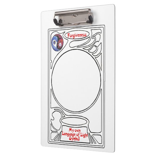 Het symbool van het specht van het Vergiffenis Klembord (Links)