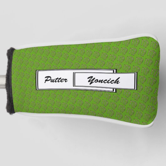 Het Symbool van het Virgo Zodiac door Kenneth Yonc Golfheadcover (Voorkant)