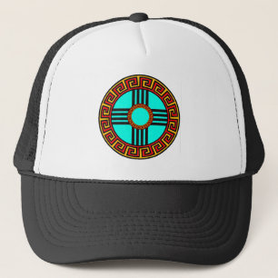 Het Symbool van New Mexico Zia Trucker Pet