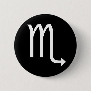 Het Symbool van Schorpioen Ronde Button 5,7 Cm