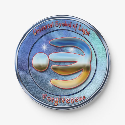 Het symbool van vergeving papieren bordje (Voorkant)