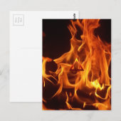 Het symbool voor de brand van het element briefkaart (Voorkant / Achterkant)