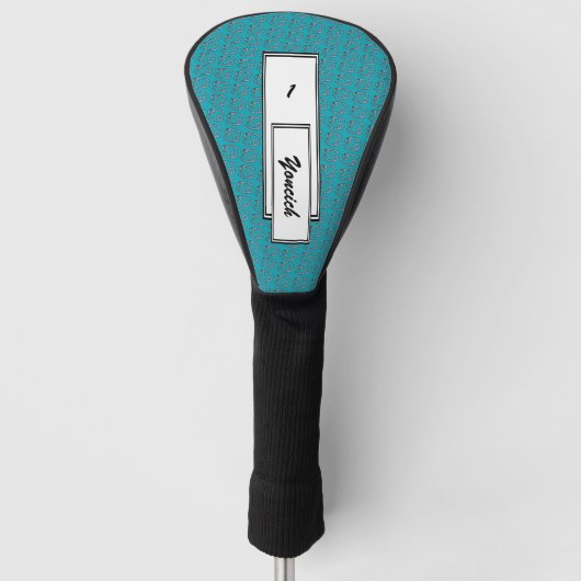 Het Symboolelement van het Zodiac-symbool van de k Golfheadcover (Voorkant)