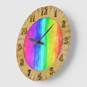 Het symboolvlag die van de trots een lifesty grote klok (Hoek)