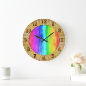 Het symboolvlag die van de trots een lifesty grote klok (Huis)