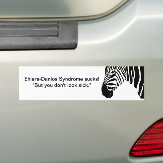 Het Syndroom van Ehlers-Danlos is klote! Bumpersticker (Op auto)