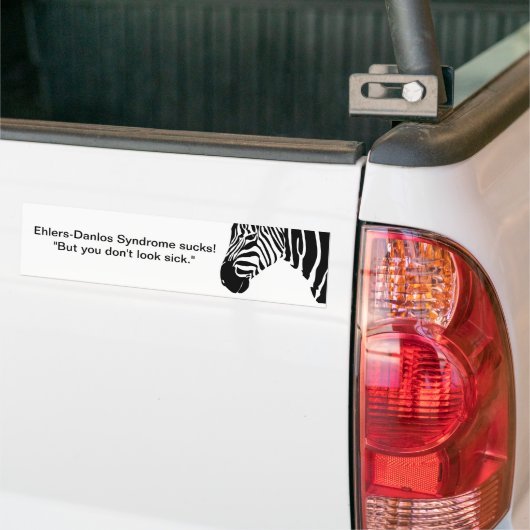 Het Syndroom van Ehlers-Danlos is klote! Bumpersticker (Op Truck)