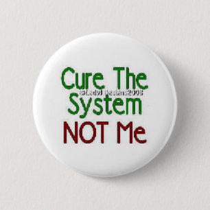 Het systeem beveiligen ronde button 5,7 cm