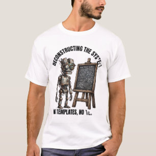 Het systeem deconstrueren Geen sjablonen T-shirt
