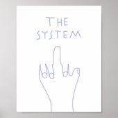 Het systeem tekening art poster (Voorkant)