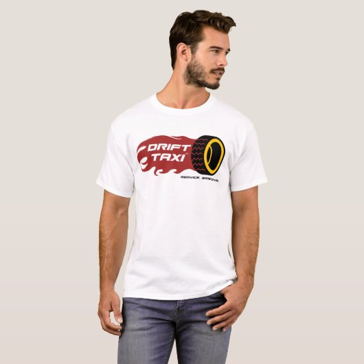 Het T-shirt Drift Taxi (Voorkant volledig)