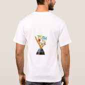 Het T-shirt is voorzien van "Push The Pace". (Achterkant)