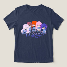 Het T-shirt met de Starende Karakters Tri-Blend