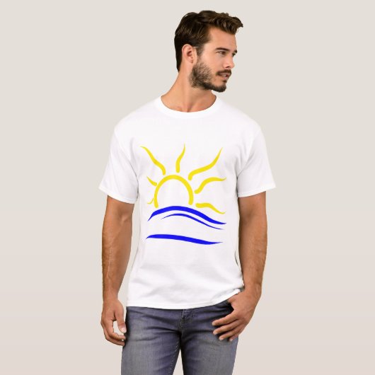 Het T-shirt met het naturistsymbool (Voorkant volledig)