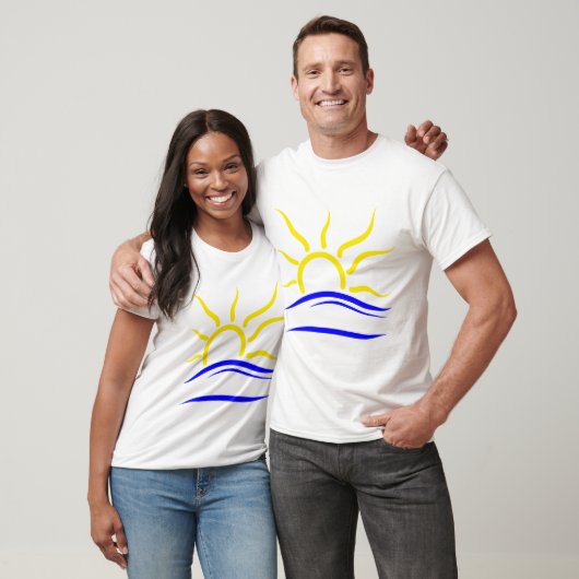Het T-shirt met het naturistsymbool (Unisex)