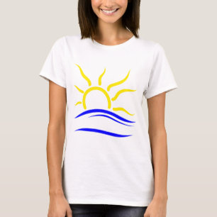Het T-shirt met het naturistsymbool