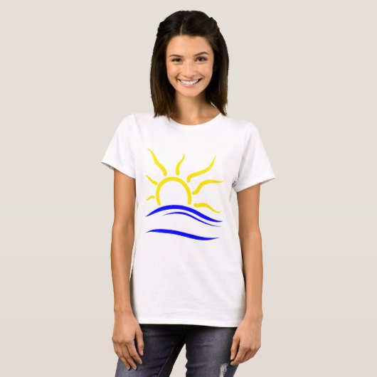 Het T-shirt met het naturistsymbool (Voorkant volledig)