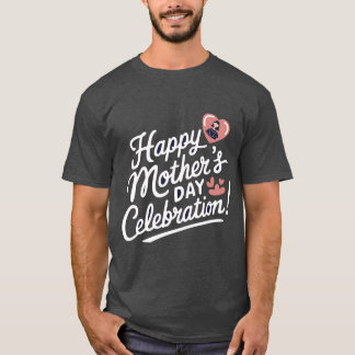 Het T-shirt met illustratie typografie "Moederdag"