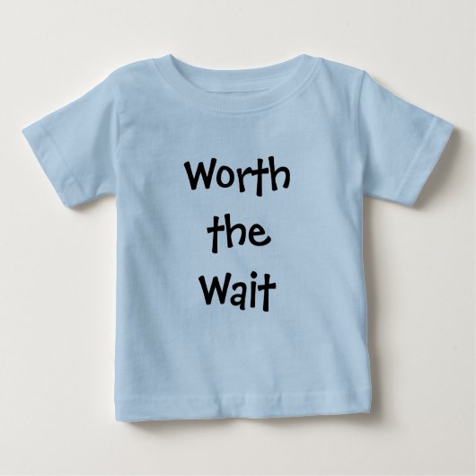 Het T-shirt met wachtende Baby/Toddler waard (Voorkant)