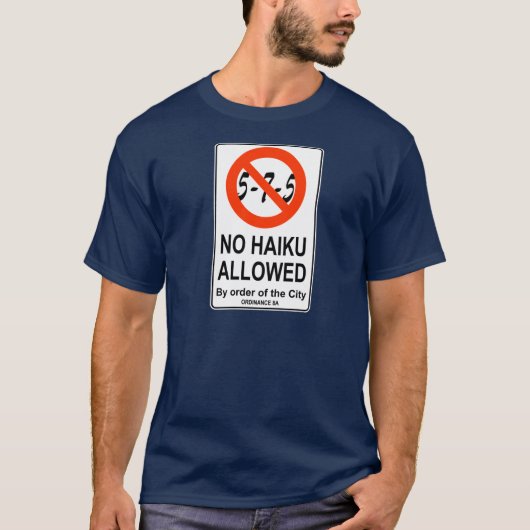 Het T-shirt No-Haiku (Voorkant)