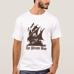 Het T-shirt Pirate Bay Brown