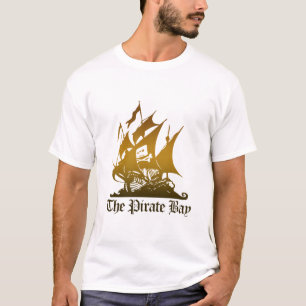 Het T-shirt Pirate Bay Brown