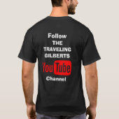 Het t-shirt "Traveling Gilberts"-mannen (Achterkant)