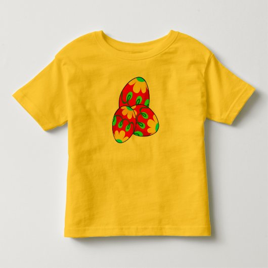 Het T-shirt van Bright Easter Eggs Kind (Voorkant)