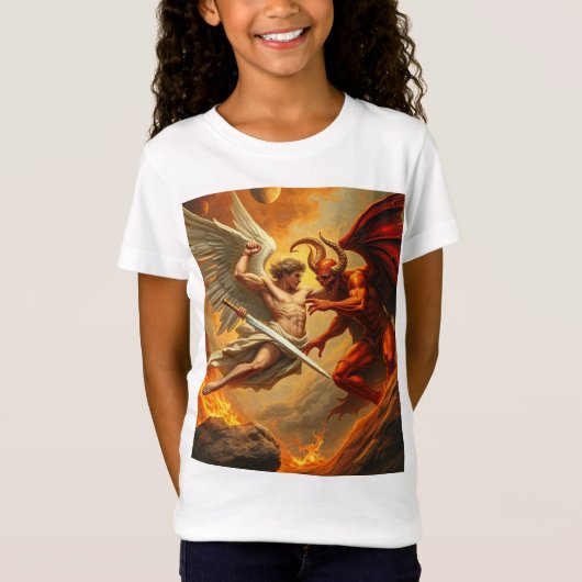 Het T-shirt van de Aartsengel Michaël (Voorkant)